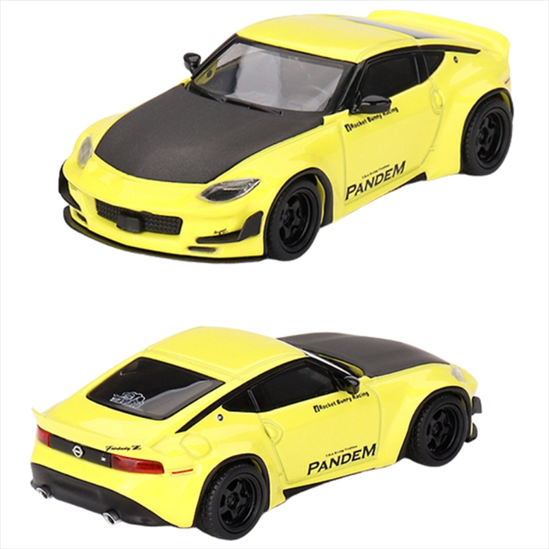 Mini gt 1/64 2024 nissan z 400 *pandem*, yellow, , medium-null