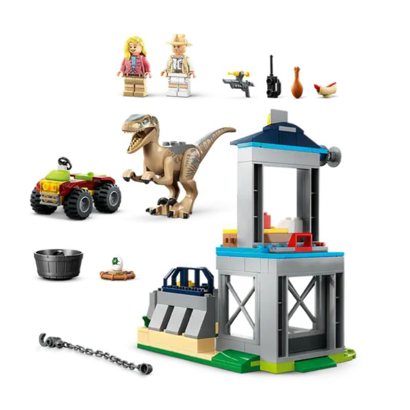 Lego 76957 jurassic world - velociraptor escape, , medium-null