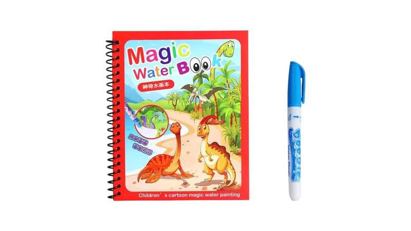 Childrens magic colorful water book - dinosaur, , medium-null