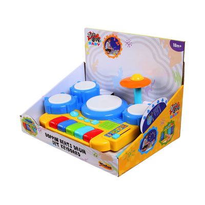 Winfun 002034 μουσικό σετ τυμπάνων με πληκτρολόγιο 5 νότων boppin’ beats drum set keyboard με ενσωματωμένα τραγούδια demo, , medium