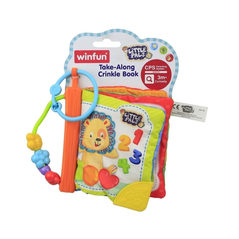 Product image: Winfun βιβλίο δραστηριοτήτων με υφές take-along crinkle book 000176, 12μηνών+, , medium-null