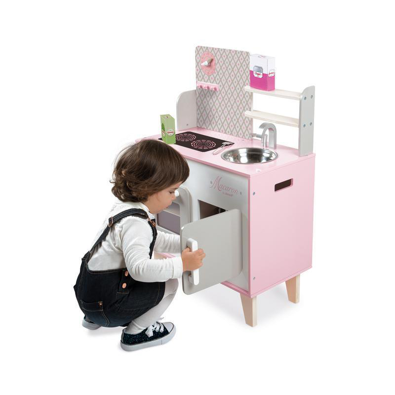 Product image: Janod macaron cooker wooden kitchen, , medium-null