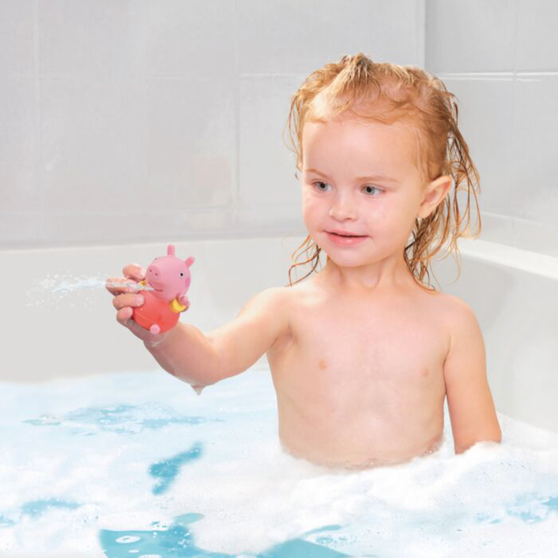 Tomy toomies toddler bath toy peppa pig family squirters 18m+ (3 pack randomly assorted), , medium-null