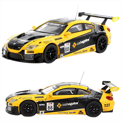 Tarmac 1/64 bmw m6 gt3 eracing grand prix hong kong neTVigator team, yellow/black, , medium