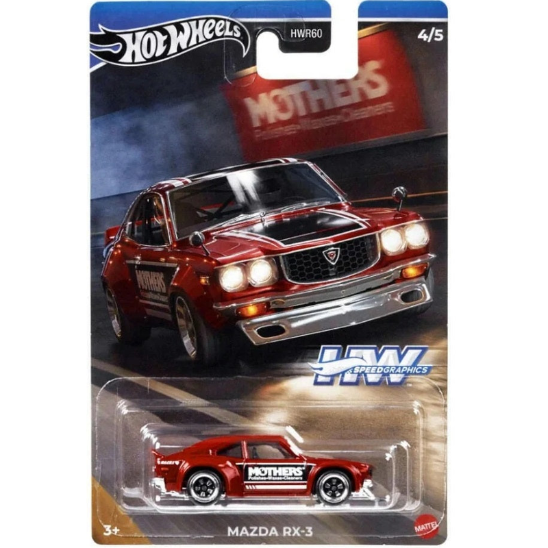 Product image: Hot wheels mazda rx-3 – speed graphics 1/64 die-cast model, , medium-null