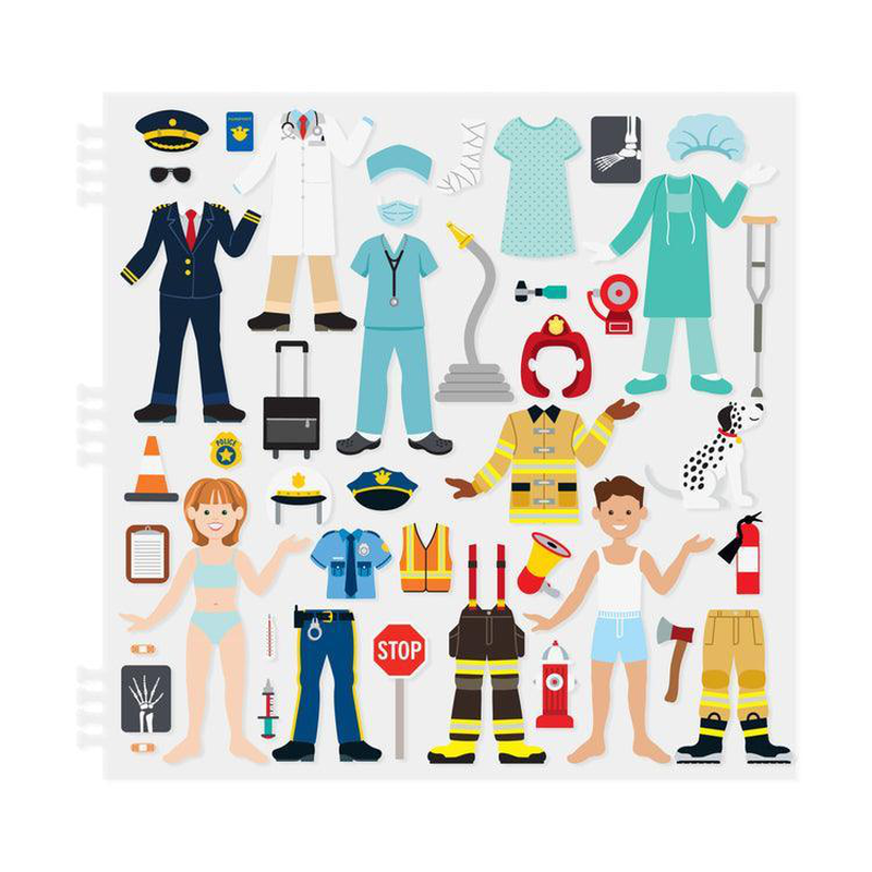 Product image: Melissa & doug puffy sticker activity book - cool careers, , medium-null
