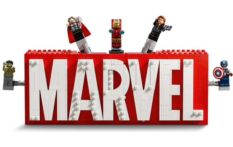 Lego 76313 marvel logo & minifigures, , medium-null