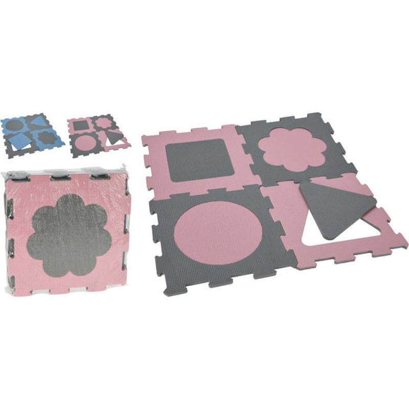 Eva groundmat puzzle 9pcs - assorted colors, , medium-null
