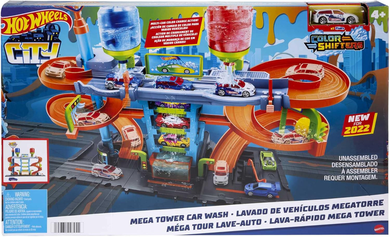 Product image: Hot wheels city mega tower car wash hdp05 4y+, , medium-null