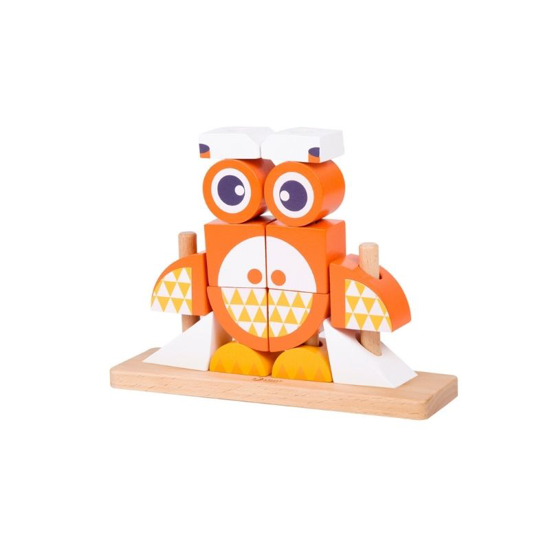 Classic world toys fox blocks set for ages 3+ 14pcs, , medium-null