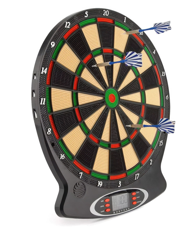 Product image: Toyrific electronic dart board - with 6 soft tip darts, , medium-null