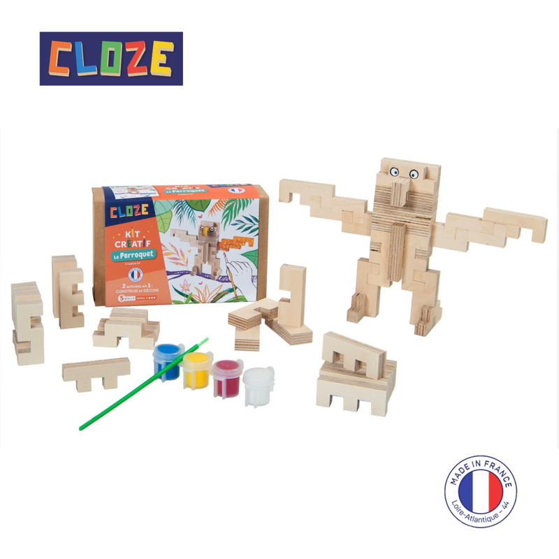 Wooden construction set - parrot, , medium image number null