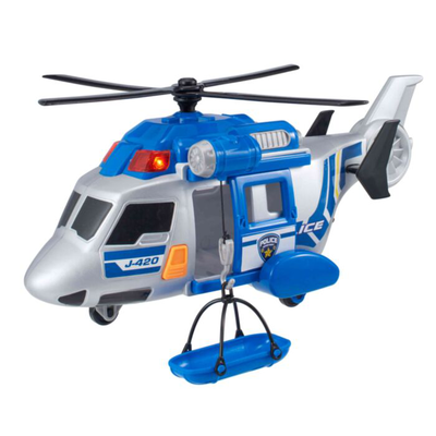 As teamsterz mighty machines light & sound police helicopter 17123 3y+, , medium