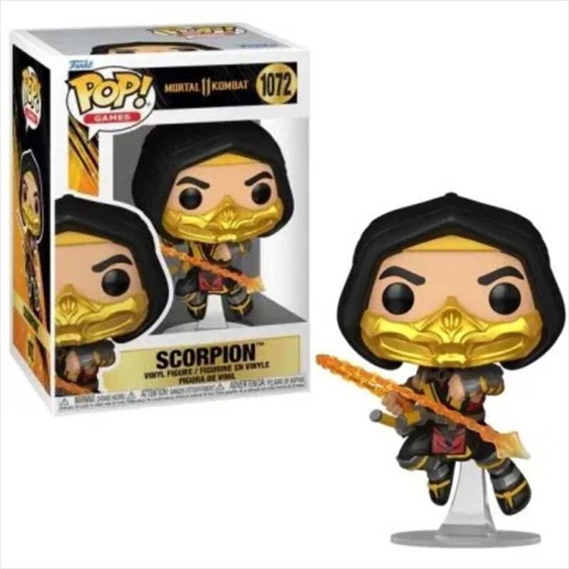 Funko pop! Games: mortal kombat 11 fatality - scorpion #1072 vinyl figure, , medium-null