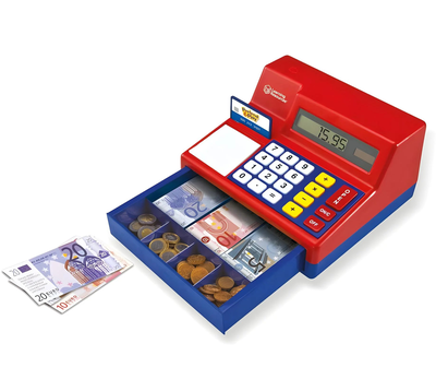 Pretend & play® calculator cash register with euro currency