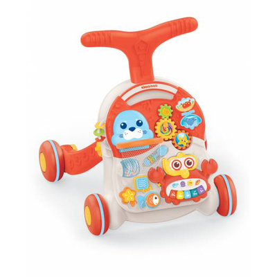 Kikka boo baby walker 2in1 wobble fun orange, , medium