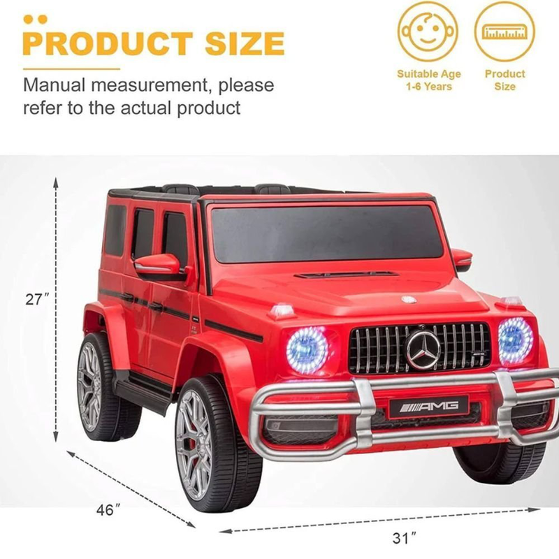 Ηλεκτροκίνητο αυτοκινητάκι mercedes-benz amg g63 ride-on 12v διθέσιο, πολυτελές και ασφαλές, , medium-null