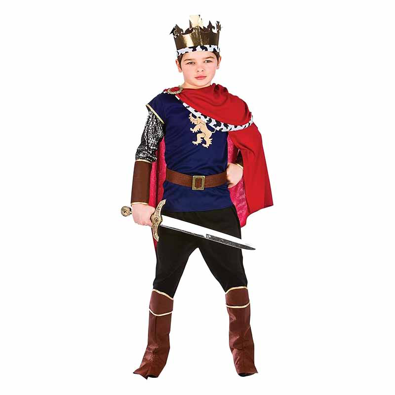 Deluxe medieval king kids costume-null
