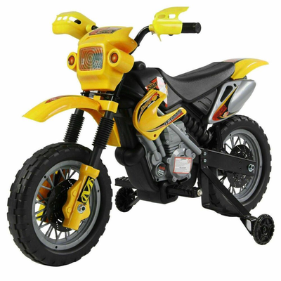 Ηλεκτροκίνητη παιδική motocross μοτοσικλέτα κίτρινη 6v, 4ah, , medium