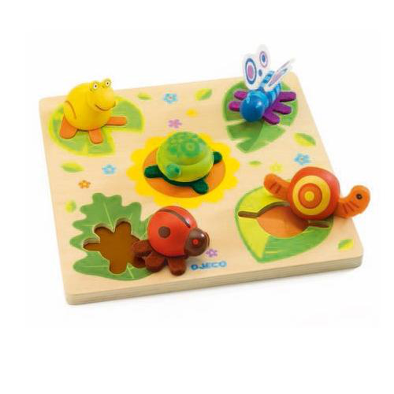 Djeco wooden puzzles turtle and friends, , medium image number null