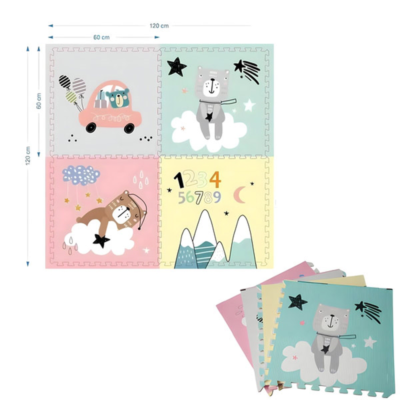 Product image: Παιδικό puzzle πατώματος 4κομμάτια 60x60cm, , medium-null