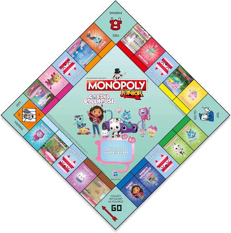 Monopoly junior gabbys dollhouse, , medium-null