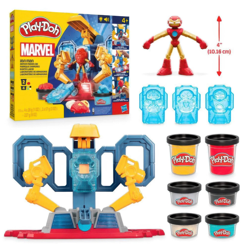 Play-doh marvel iron man armor maker lab, , medium-null