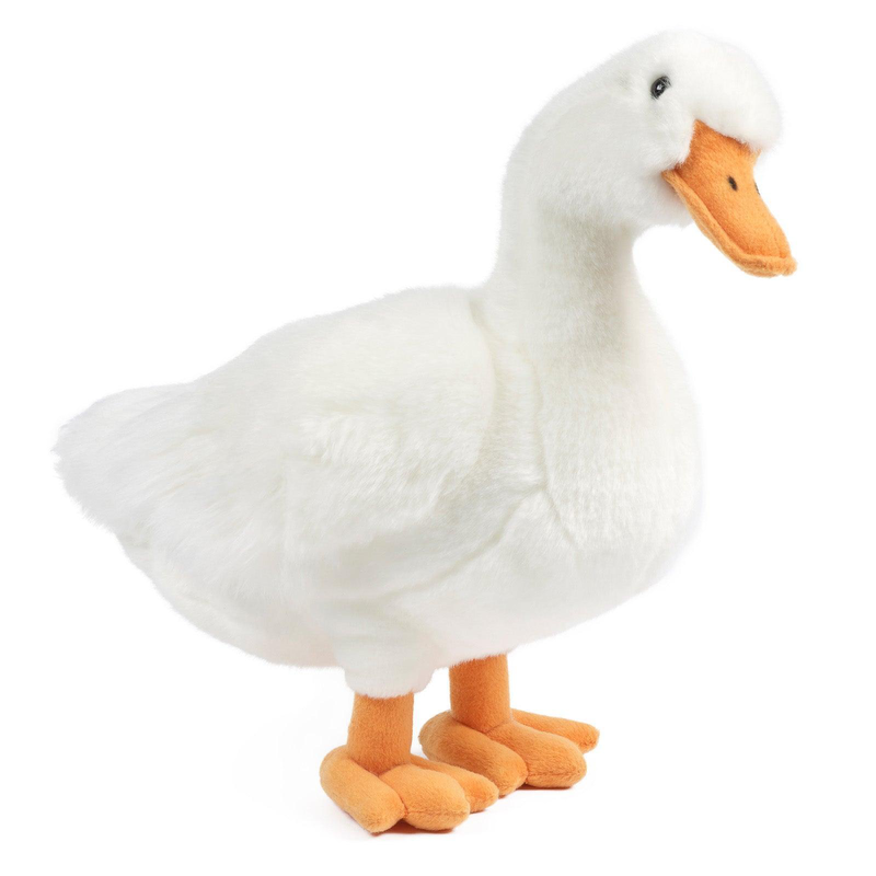 Living nature large duck 35cm soft toy, , medium-null