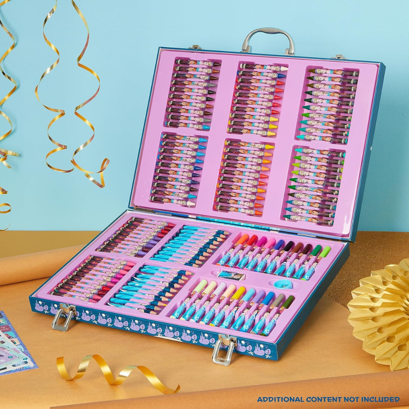 Σετ ζωγραφικής disney frozen 130 τεμάχια με κηρομπογιές, μαρκαδόρους, μολύβια & αυτοκόλλητα σε βαλιτσάκι για ατελείωτη δημιουργία!, , medium-null