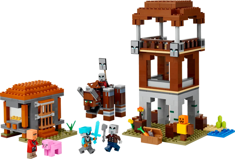 Lego minecraft 21278 the pillager outpost and ravager, , medium-null