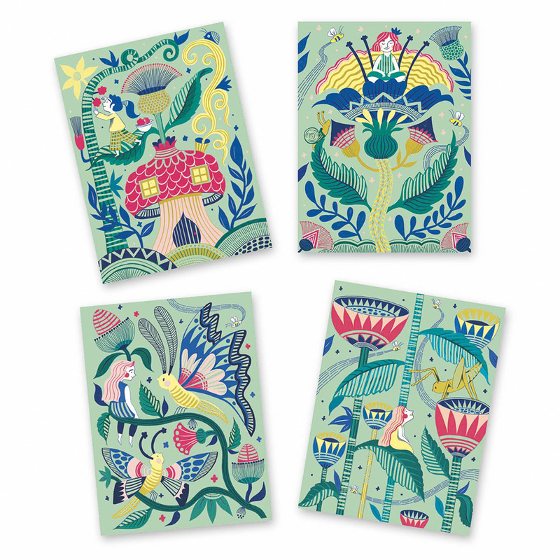 Product image: Scratch boards - fantasy garden, , medium-null