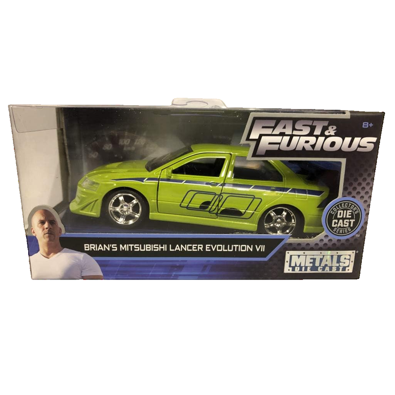 Product image: Jada toys 1:32 brian's 2002 mitsubishi lancer evo vii – green – 2 fast 2 furious ja99789, , medium-null