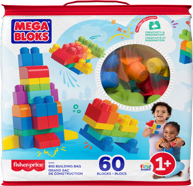 Mega bloks first builders classic building bag &gamma;&iota;&alpha; &eta;&lambda;&iota;&kappa;ί&epsilon;&sigmaf; 12m+ 60&tau;&mu;&chi;, , medium-null