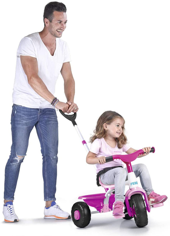 Feber 800012811 tricycle trike 2 in 1 pinkbox, , medium-null