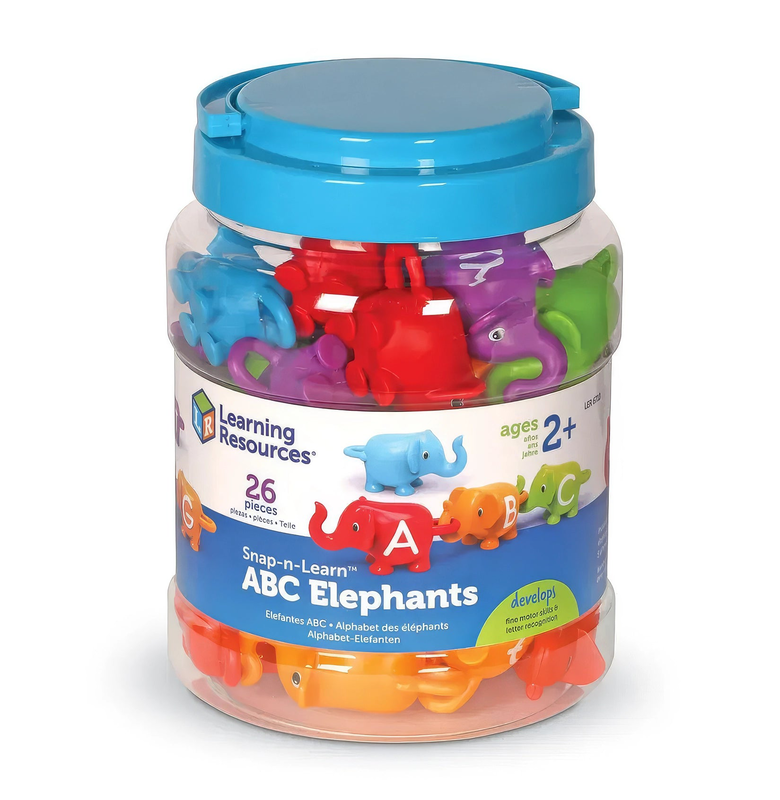Learning resources snap-n-learn abc elephants, , medium image number null