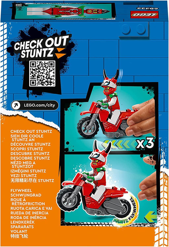 Lego city 60339 stuntz double loop stunt arena motorbike set, , medium image number null