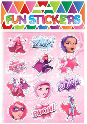 Fun stickers super girl, , medium