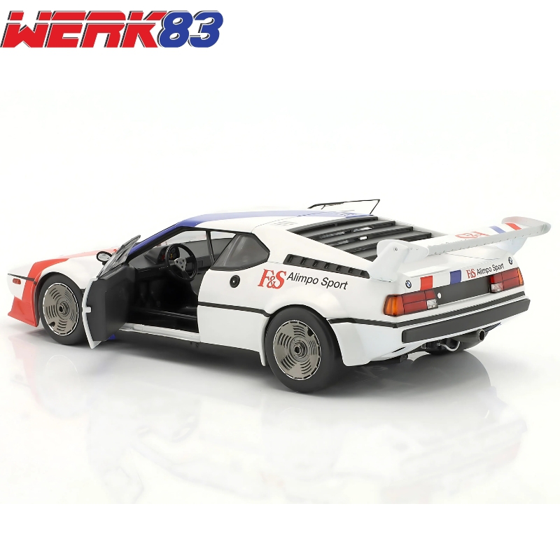 Werk83 1/18 1980 bmw m1 procar #99 toine hezemans procar series, blue/white/red, , medium-null