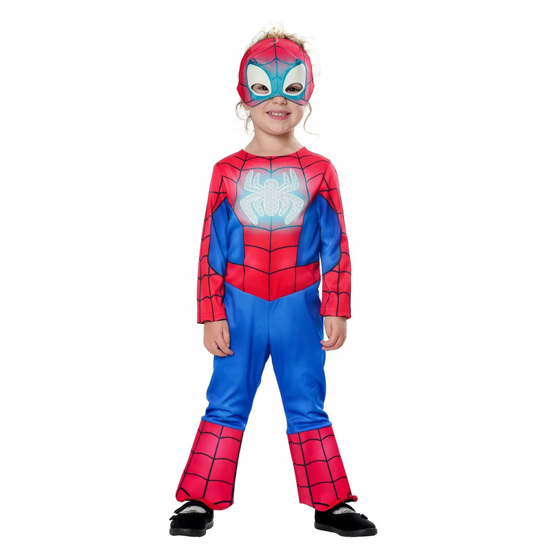 Spider-man glow in the dark spidey kids costume image number null