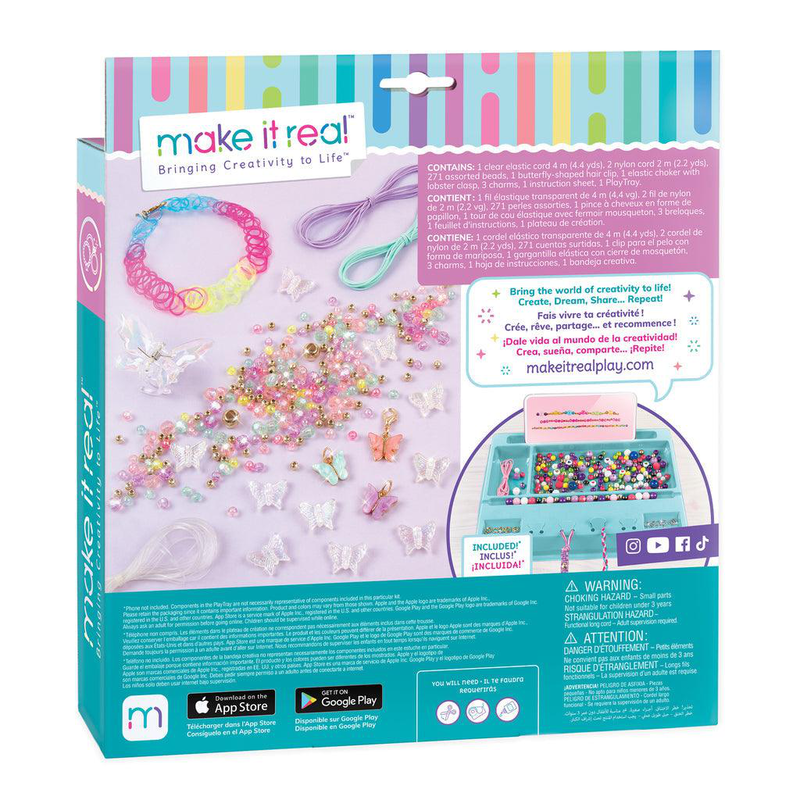 Product image: Make it real 13213 - butterfly jewellery set, , medium-null