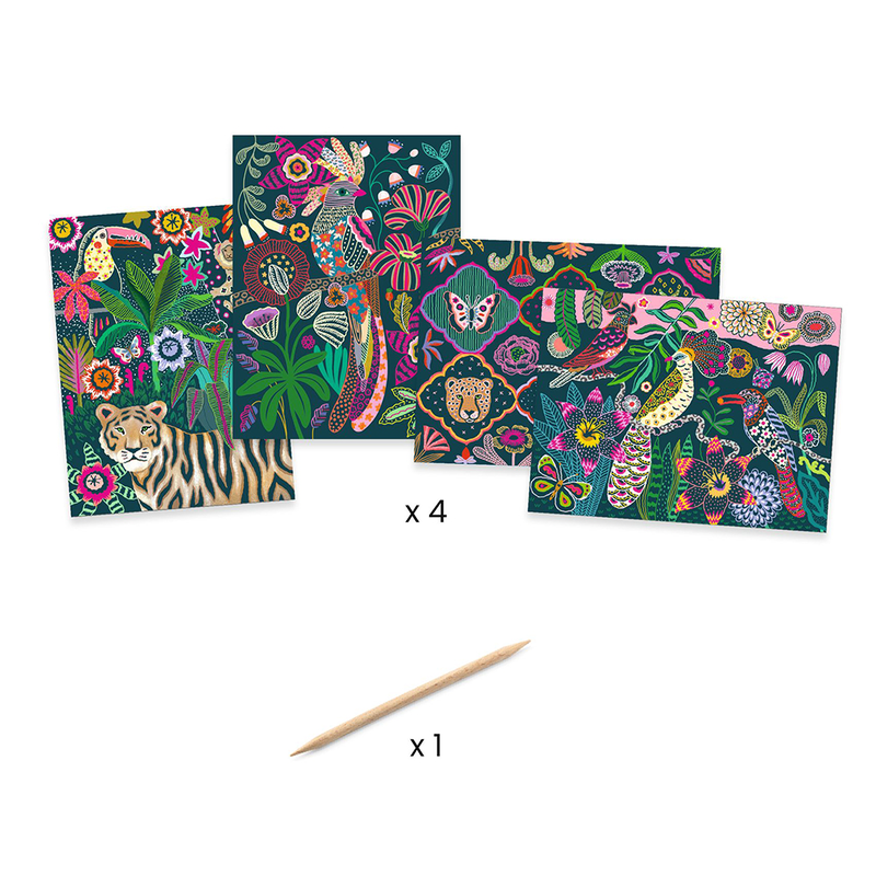 Djeco scratch cards rococo - fsc mix, , medium image number null