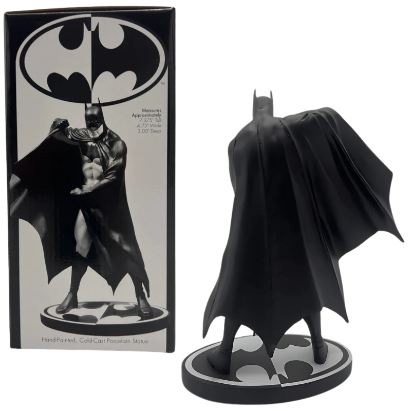 Batman alex ross 1st edition black  white resin statue limited edition of 6000, , medium-null