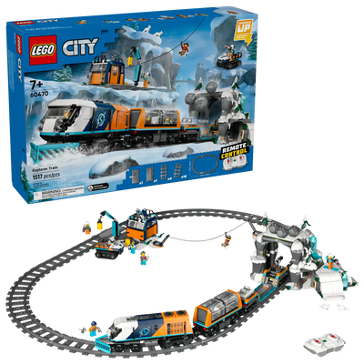 Lego city 60470 explorers' arctic polar express train, , medium