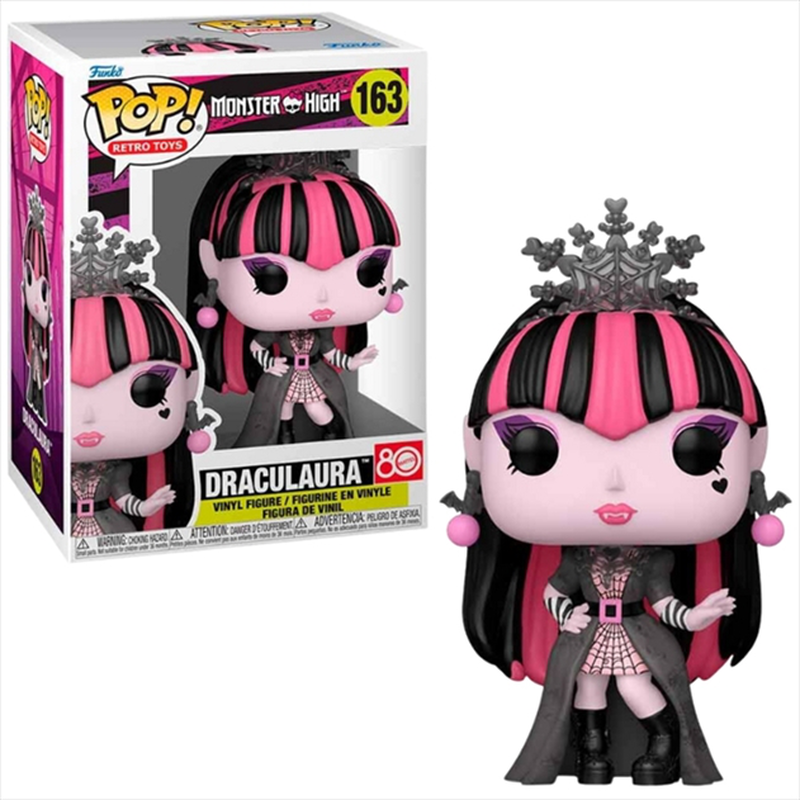 Funko pop! Retro toys: monster high - draculaura howliday outfit #163 vinyl figure, , medium-null