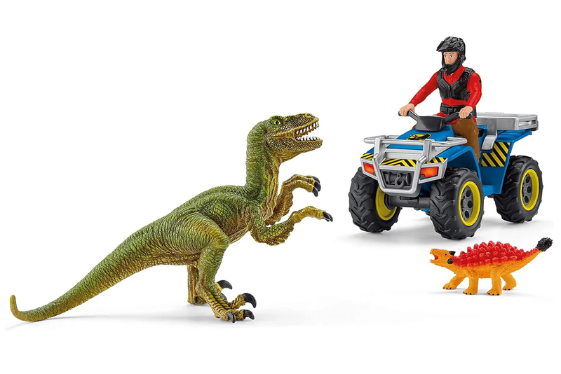 Product image: Schleich 41466 quad escape from velociraptor dinosaurs, , medium-null