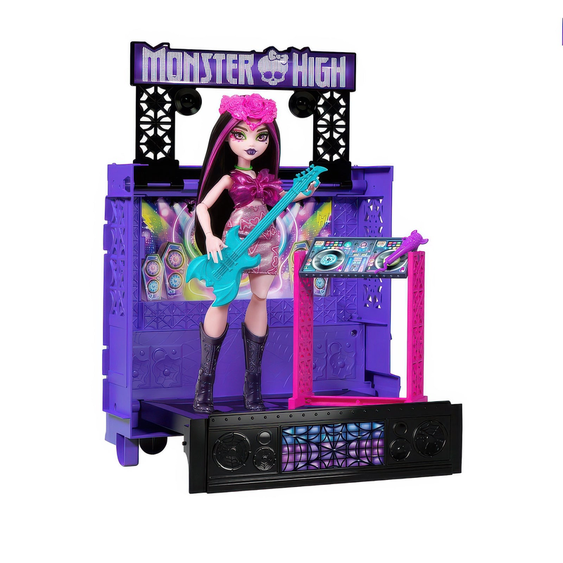 Product image: Monster high playset fangtastic rockin' food truck 2-in-1 playset, , medium-null