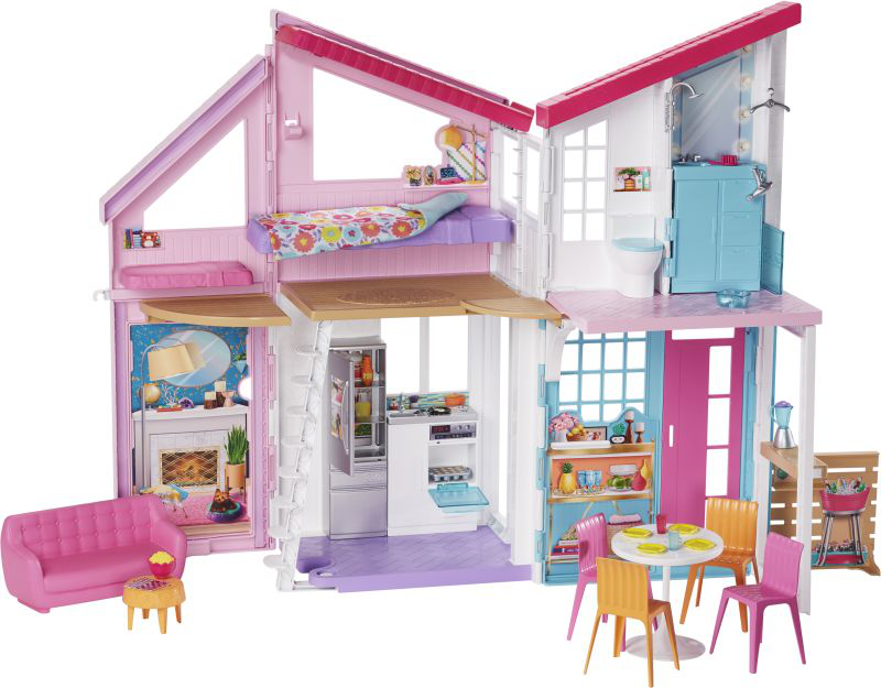 Barbie malibu house playset fxg57, , medium-null