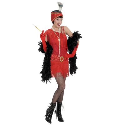 Red 1920's flapper, , medium