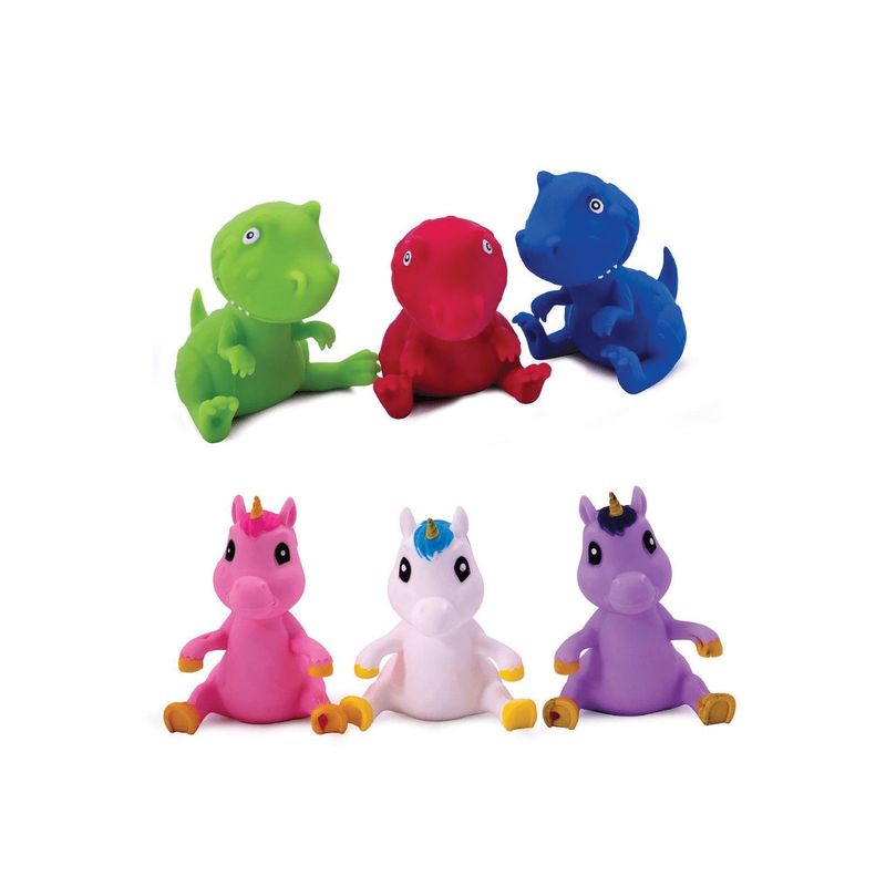 Squishy unicorn and squishy dinosaur, , medium-null