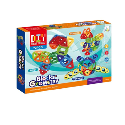 Puzzle building block assembly geometry 72pcs, , medium